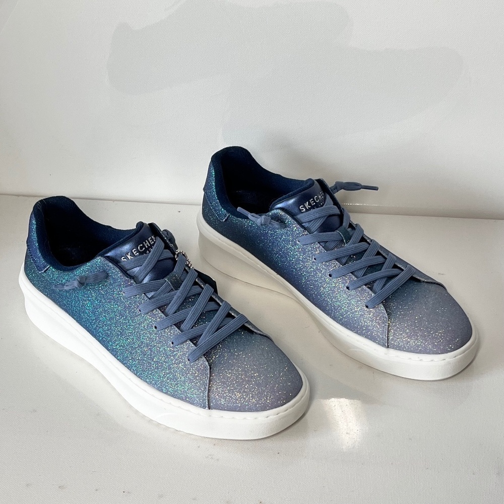 Skechers x Jane Enchanted Glitz Glitter Casual Court Break Sneakers